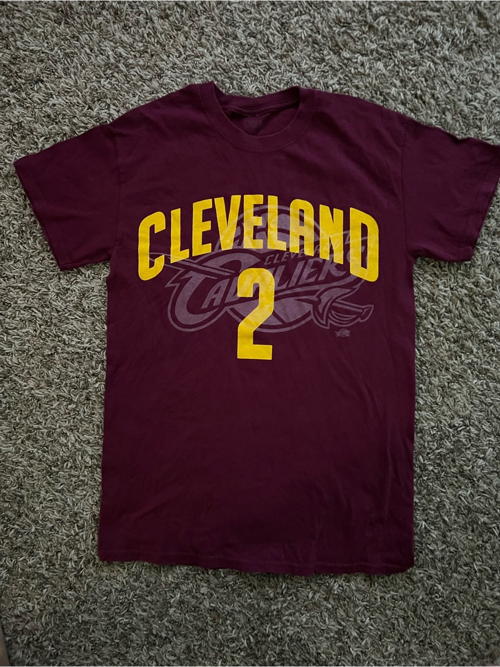 NBA Cleveland Cavaliers Maroon & Yellow Tee